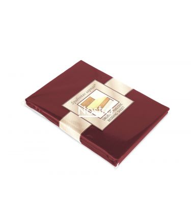 Flat cotton sheet 00-0023-WINE RED 220x240 cm