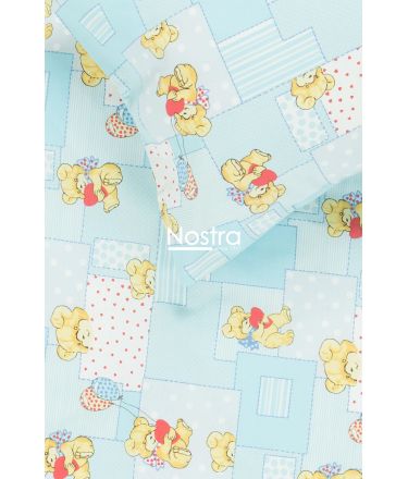 Детское постельное белье LITTLE BEAR & HEARTS 10-0331-BLUE 140x200, 50x70 cm