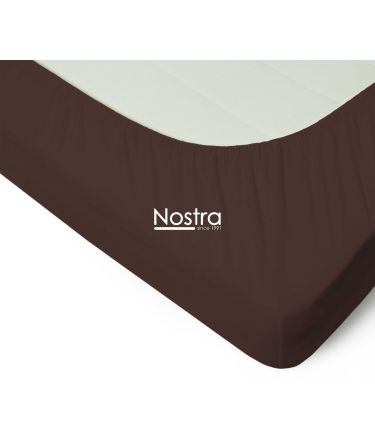 Fitted jersey sheets JERSEY JERSEY-CHOCOLATE 200x200 cm