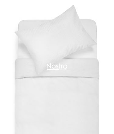 Seersucker bedding set ELA 00-0000-OPTIC WHITE 140x200, 50x70 cm