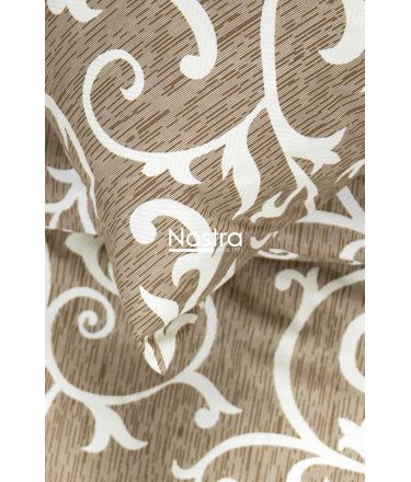 Polycotton bedding set ABSTRACT 40-0487-BROWN 140x200, 50x70 cm