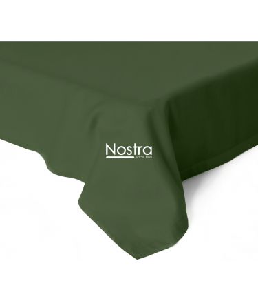 Flat sateen sheets 00-0413-MOSS GREEN 150x220 cm