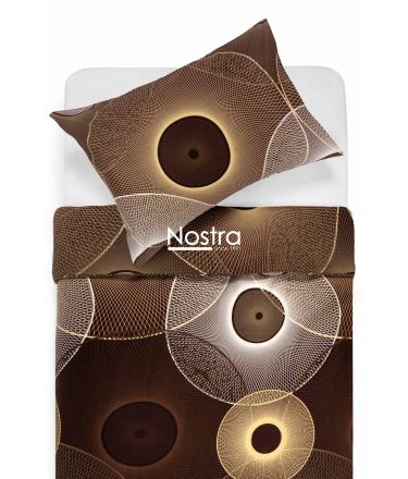 Sateen bedding set ADELITA 30-0285-BROWN