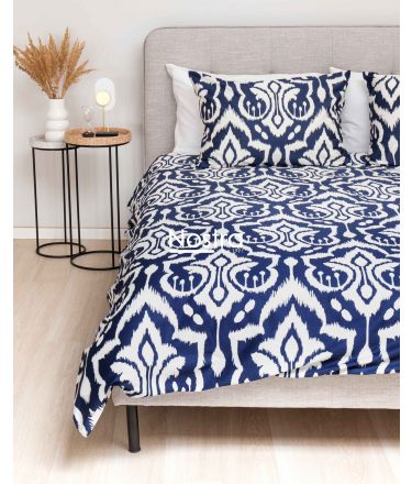 PREMIUM maco sateen bedding set CHARLEE 40-1275-BLUE 140x200, 50x70 cm