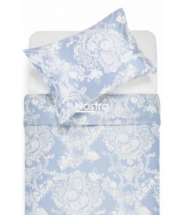 PREMIUM maco sateen bedding set CECILIA 40-0876-FOREVER BLUE 140x200, 70x70 cm