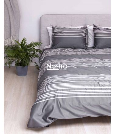 PREMIUM maco sateen bedding set CADENCE 30-0683-IRON GREY 140x200, 50x70 cm