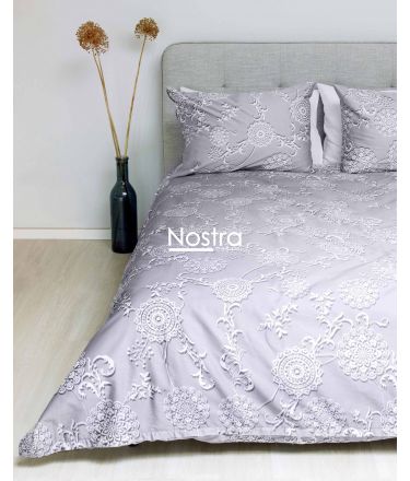 PREMIUM maco sateen bedding set COLETTE 20-0034-GREY 140x200, 70x70 cm