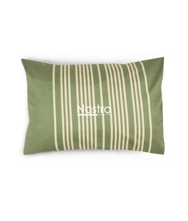 Mako satīna spilvendrāna ar rāvējslēdzējiem 30-0683-MOSS GREEN 50x70 cm