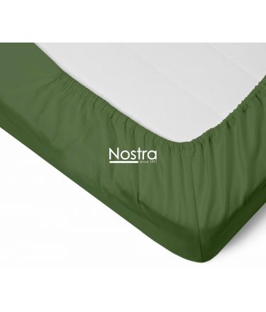 Fitted sateen sheets 00-0413-MOSS GREEN