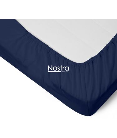 Fitted sateen sheets 00-0402-BLUE 200x220 cm