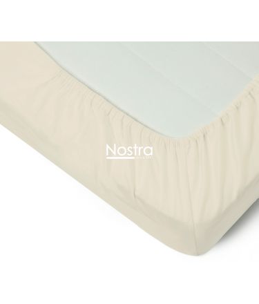 Fitted sateen sheets 00-0400-L.CREAM 200x220 cm