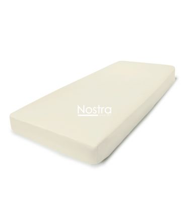 Fitted sateen sheets 00-0400-L.CREAM 200x220 cm