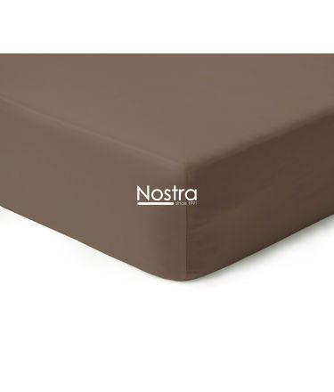 Fitted sateen sheets 00-0211-CACAO 200x220 cm