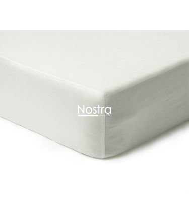 Fitted sateen sheets 00-0001-OFF WHITE 200x220 cm