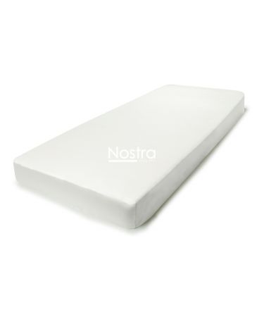 Fitted sateen sheets 00-0001-OFF WHITE 180x200 cm