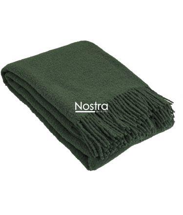 Woolen plaid BOUCLE-350 80-3321-OLIVE 140x200 cm