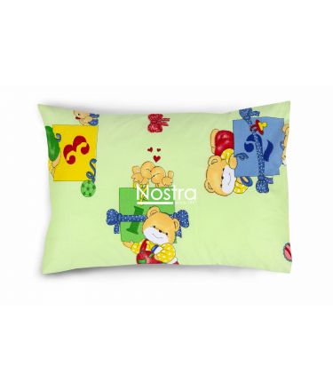 Children bedding set TEDDY 10-0056-LIGHT GREEN 140x200, 50x70 cm