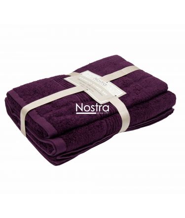 Bamboo towels set BAMBOO-600 T0105-DARK PLUM