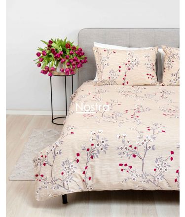 Flannel bedding set BRIANNA 20-1751-BEIGE 140x200, 70x70 cm