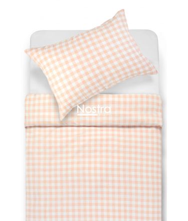 Flannel bedding set BRADLEY 30-0785-PEACH 140x200, 70x70 cm