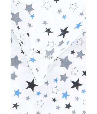 Bērnu katūna gultas veļa STARRY SKY 10-0475-WHITE BLUE 100x145, 40x60, 107x150 cm