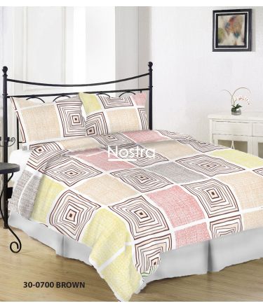 Cotton bedding set DASIA 30-0700-BROWN