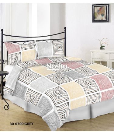 Cotton bedding set DASIA 30-0700-GREY