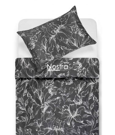 PREMIUM maco sateen bedding set COOPER 20-1732-IRON GREY 220x240, 50x70 cm