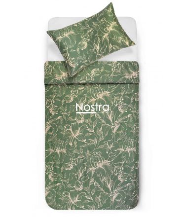 PREMIUM maco sateen bedding set COOPER 20-1732-GREEN 140x200, 50x70 cm