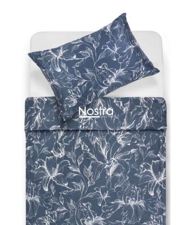 PREMIUM maco sateen bedding set COOPER 20-1732-BLUE 140x200, 50x70 cm