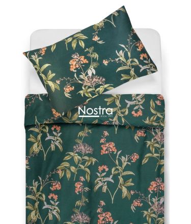 PREMIUM maco sateen bedding set CARTER 20-1731-DARK GREEN 140x200, 50x70 cm