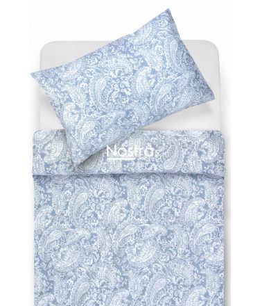 PREMIUM maco sateen bedding set CLAIRE 40-1422-FOREVER BLUE 140x200, 70x70 cm