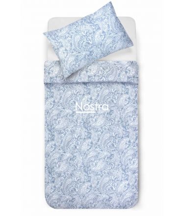 PREMIUM maco sateen bedding set CLAIRE 40-1422-FOREVER BLUE 140x200, 70x70 cm