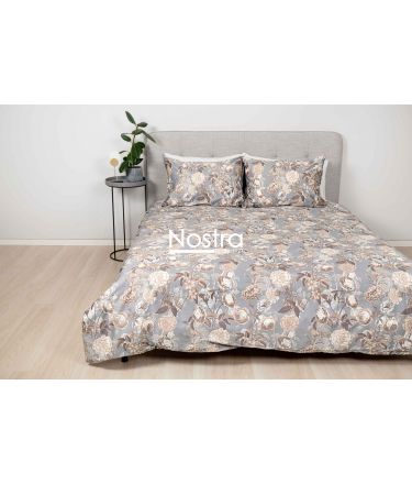 PREMIUM maco sateen bedding set CAMERON 20-1733-CACAO 140x200, 50x70 cm