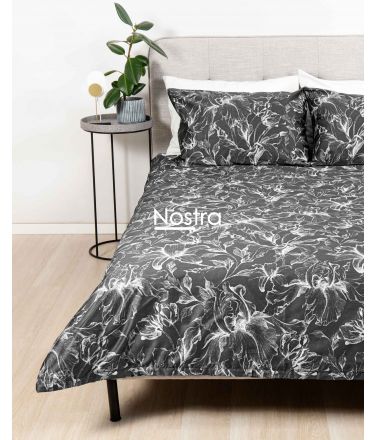 PREMIUM maco sateen bedding set COOPER 20-1732-IRON GREY 220x240, 50x70 cm