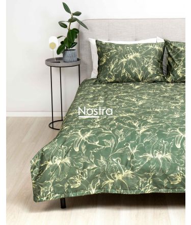 PREMIUM maco sateen bedding set COOPER 20-1732-GREEN 140x200, 50x70 cm