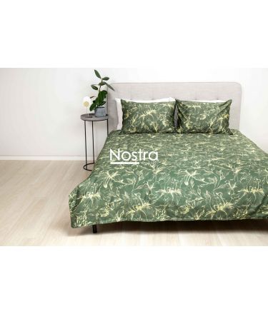 PREMIUM maco sateen bedding set COOPER 20-1732-GREEN 220x240, 50x70 cm