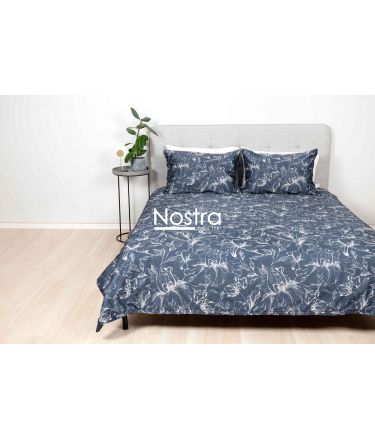 PREMIUM maco sateen bedding set COOPER 20-1732-BLUE 140x200, 50x70 cm