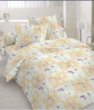 Gultas veļas komplekts ZIEDI 20-0714-BEIGE 140x200, 50x70 cm