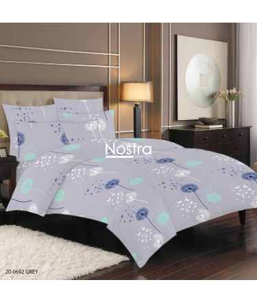 Gultas veļas komplekts ZIEDI 20-0692-GREY 140x200, 50x70 cm