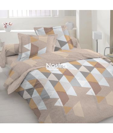 Polycotton bedding set GEOMETRY 30-0803-BEIGE