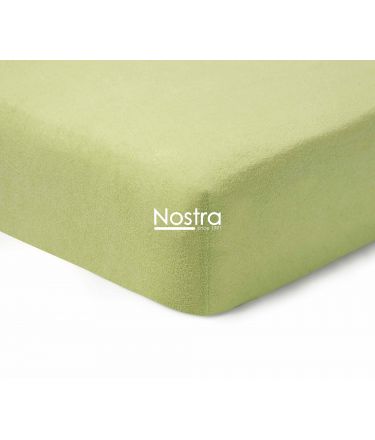 Fitted terry sheets TERRYBTL-SHADOW LIME