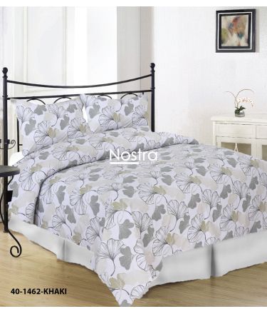 Cotton bedding set DAMARIS 40-1462-KHAKI 200x220, 70x70 cm