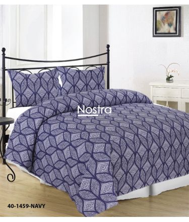 Cotton bedding set DARIANA 40-1459-NAVY