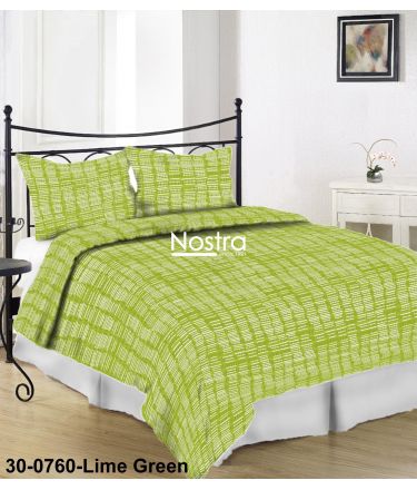 Burzīta gultas veļa komplekts ELLEN 30-0760-LIME GREEN 200x220, 70x70 cm