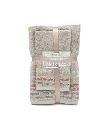 3 piece towel set T0183 T0183-MOON BEAM 396