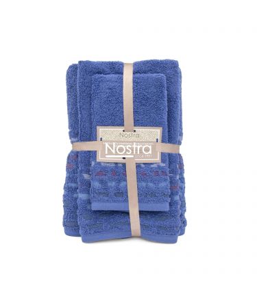 3 piece towel set T0183 T0183-PALACE BLUE 124