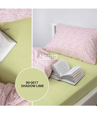 Fitted terry sheets TERRYBTL-SHADOW LIME