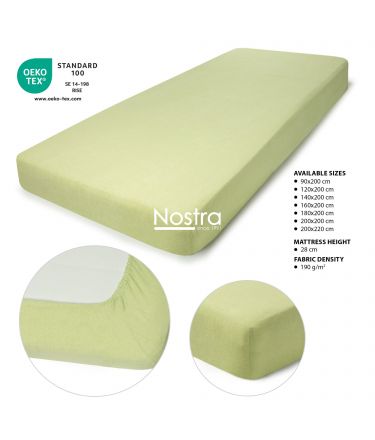 Fitted terry sheets TERRYBTL-SHADOW LIME 200x220 cm