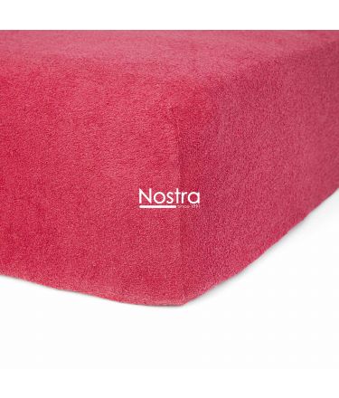 Fitted terry sheets TERRYBTL-WINE RED